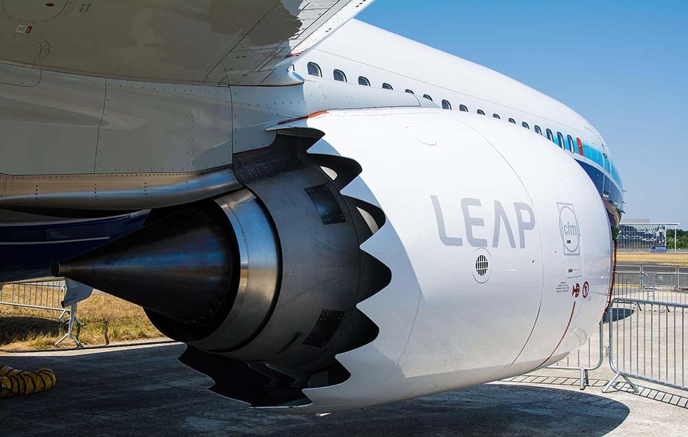 CFM Leap 1B engine on Boeing 737 MAX 10 aircraft