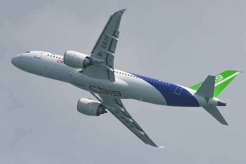 C919 at the Singapore Airshow 2024