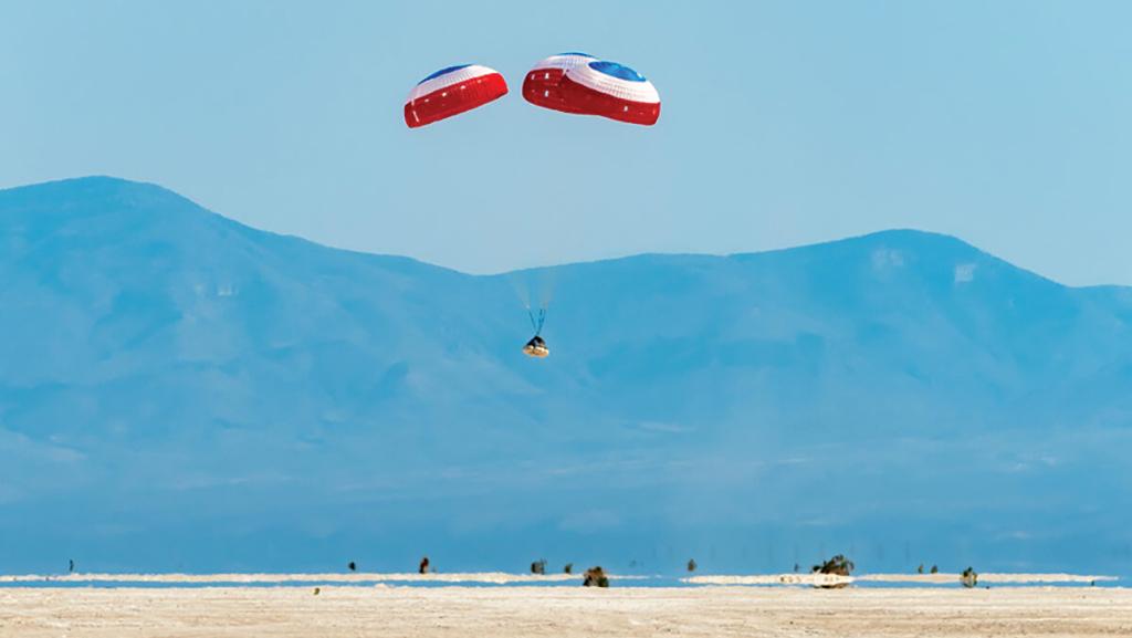 Starliner landing in White Sands Missile Range in 2022