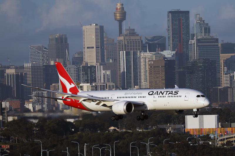 qantas 787-9 Sydney airport