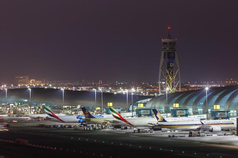 planes at DXB