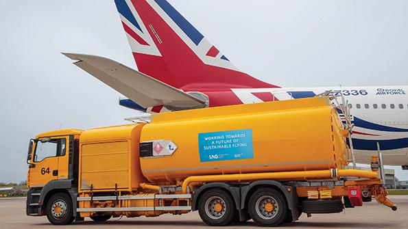 tanker at aircraft