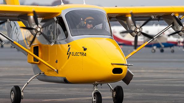 Test pilot in EL-2 aircraft