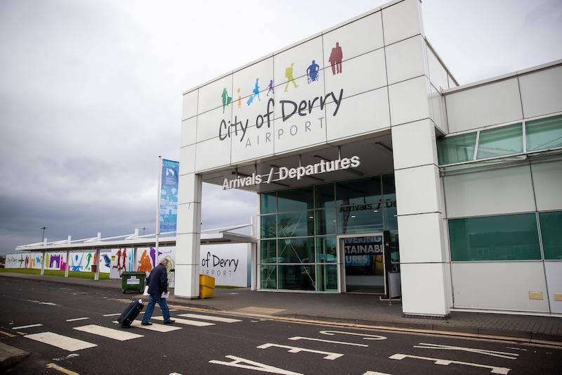 city of Derry Airport arrivals