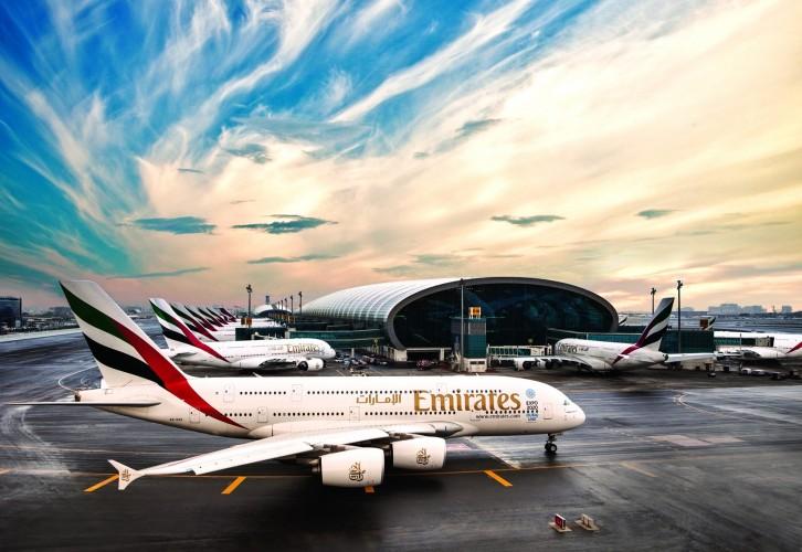 emirates jets at DXB