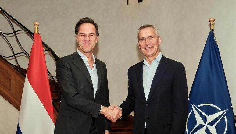 Mark Rutte and Jens Stoltenberg