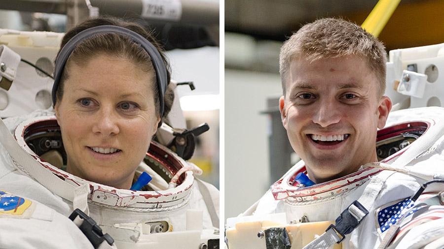 ISS spacewalkers