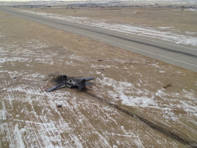 b-1b bomber crash site