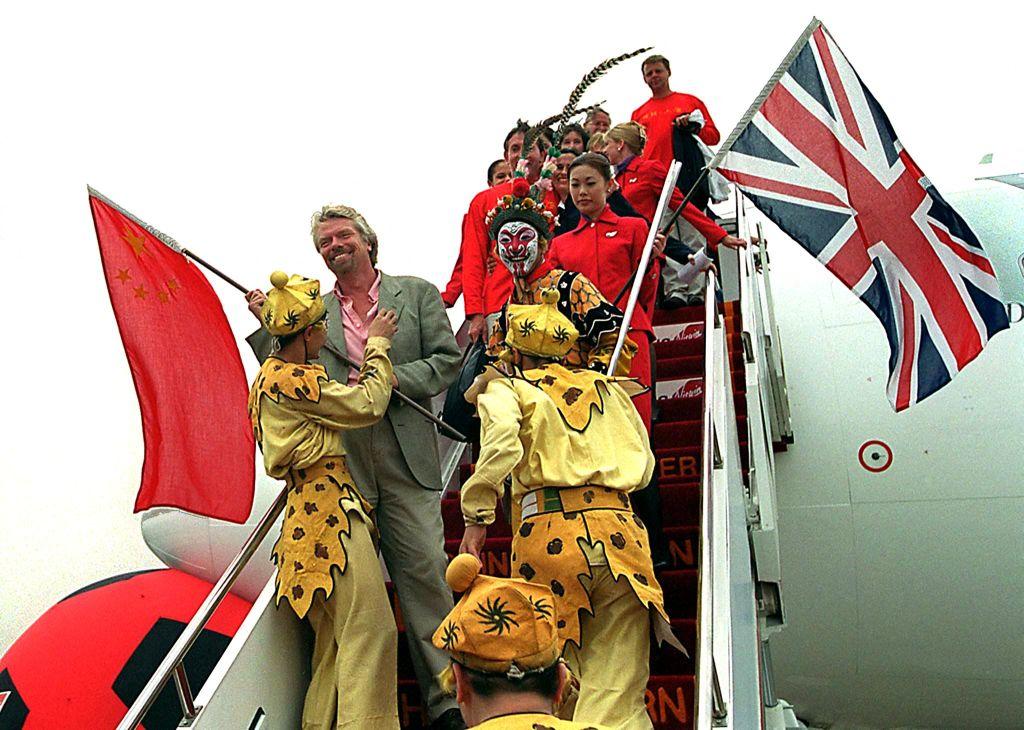 Virgin Atlantic founder Richard Branson in Shanghai