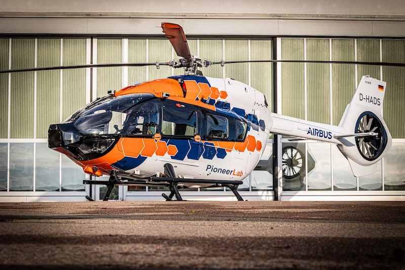 Airbus' H145-based PioneerLab technology demonstrator.