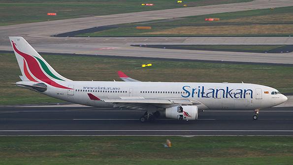 SriLankan aircraft on runway