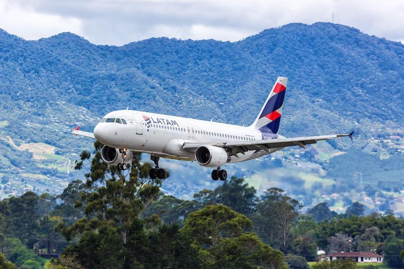 LATAM jet in medellin