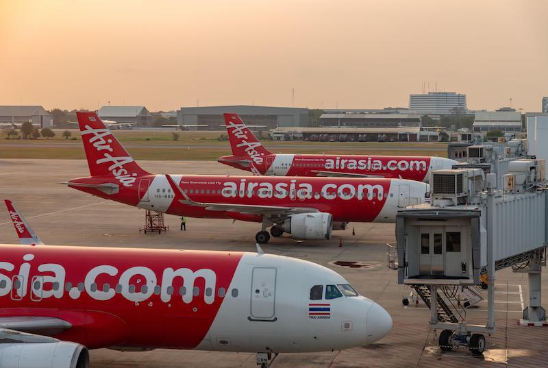 airasia jets on tarmac