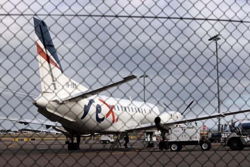 rex jet at sydney airport