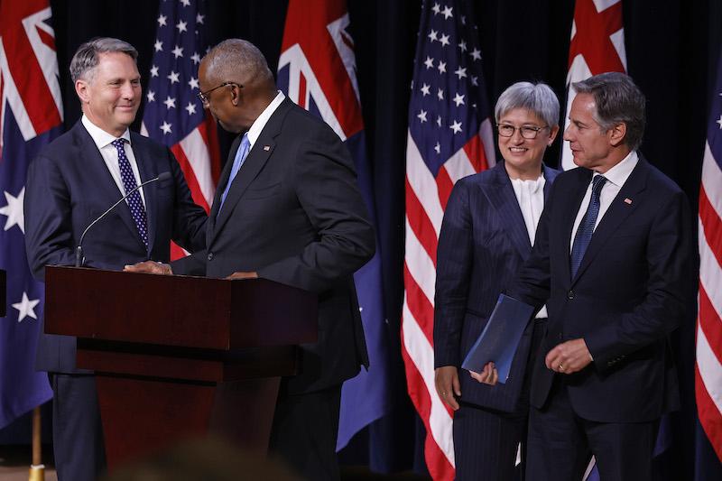 australian and us officials at ausmin conference