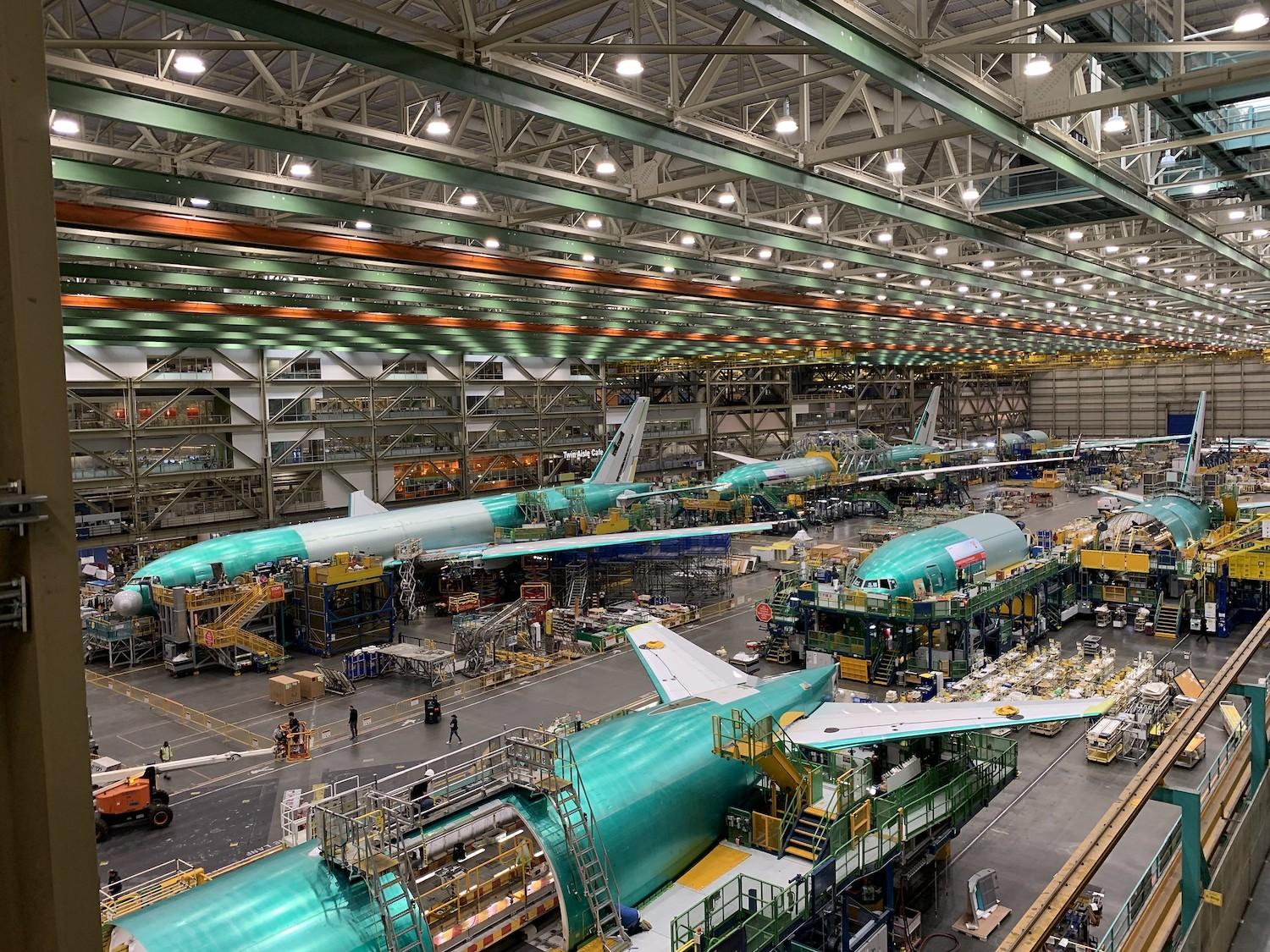 Boeing assembly line