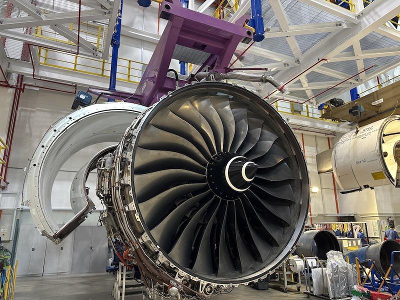 trent in mro hangar