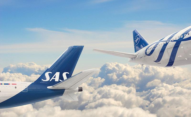 sas skyteam tail fin logos