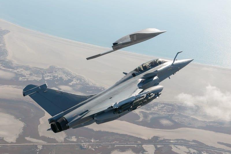 Dassault rafale with UCAV