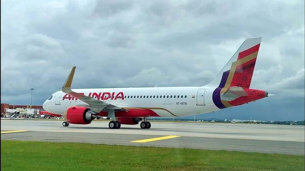 Air India Airbus A320 on tarmac