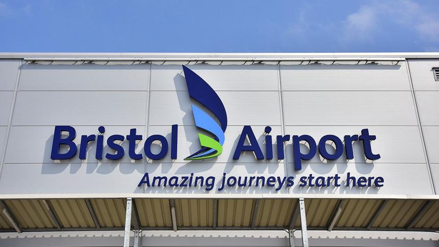 Bristol Airport sign