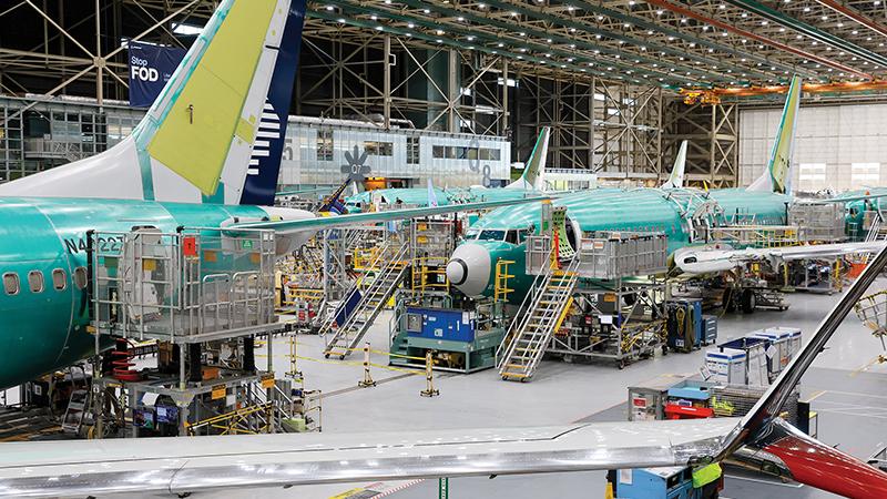 Boeing factory floor