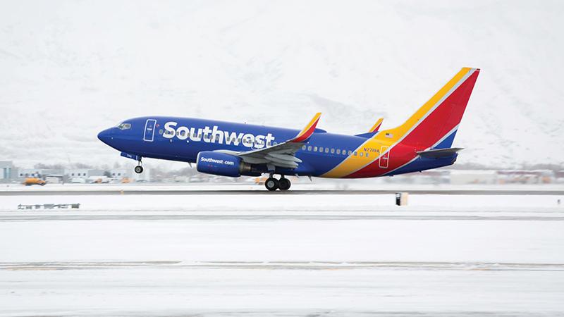 Southwest Airlines aircraft taking off