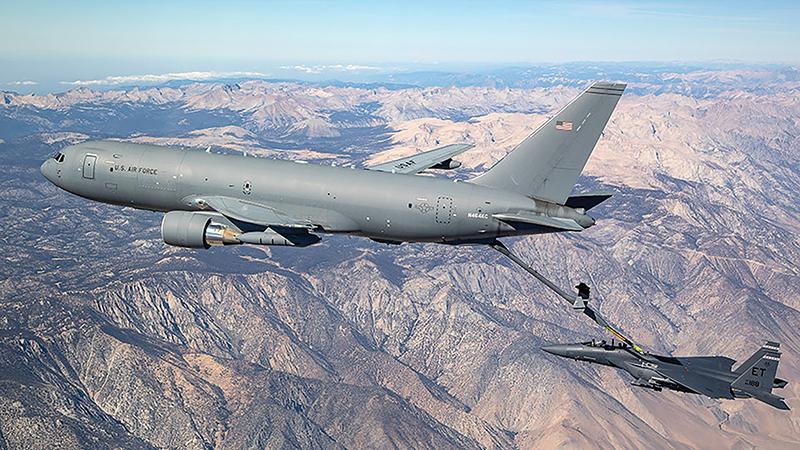 U.S. Air Force tanker refueling other aircraft