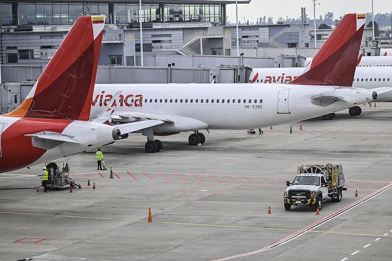 avianca jets at Bogota