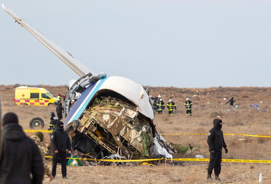 AZAL E190 crash site