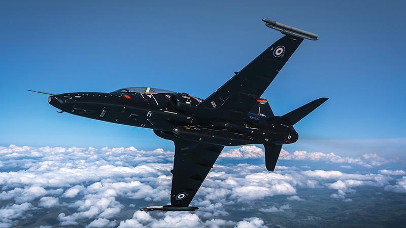 Hawk T2 in flight