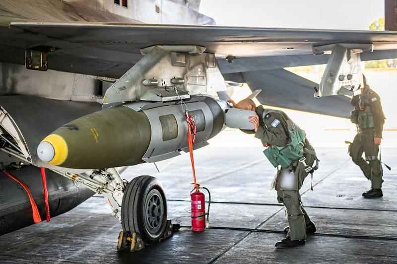 missile with israeli air force soldier