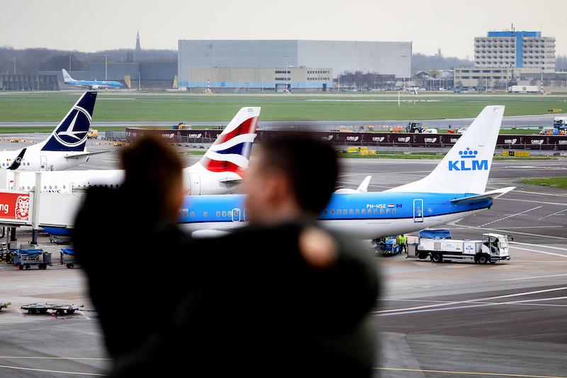 passengers at schiphol airport