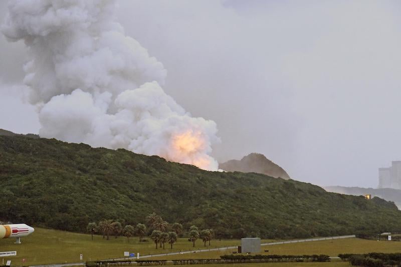 failed launch explosion JAXA