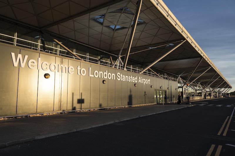 stansted airport sign