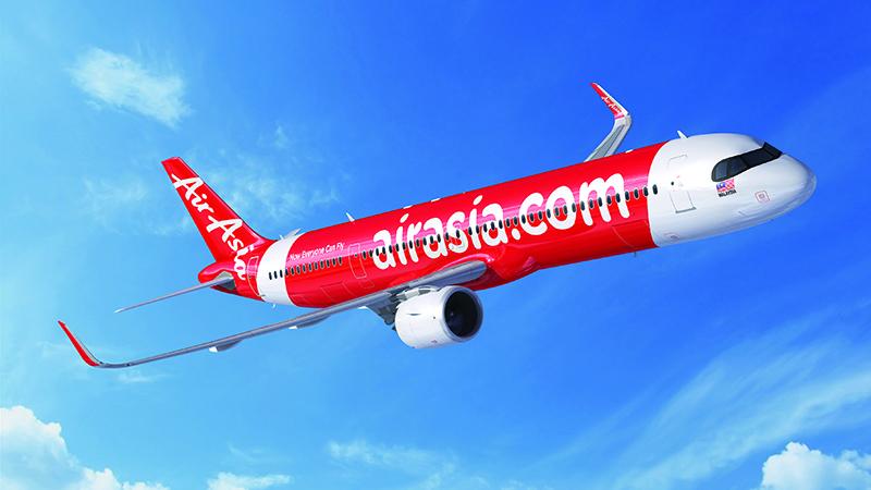 AirAsia aircraft in flight