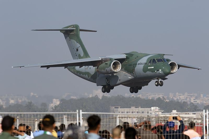 c-390 airlifter at aero india show