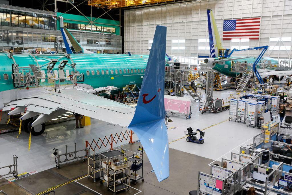 Boeing 737 production line