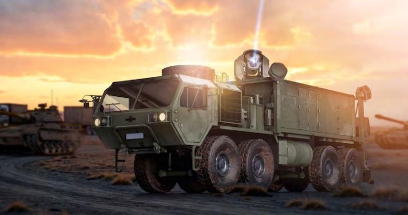 Rafael mobile air defense system rendering