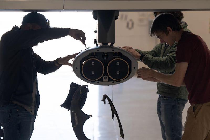 USAF personnel load Anduril Altius 600 UAS for a 2023 Adaptive Airborne Enterprise demonstration