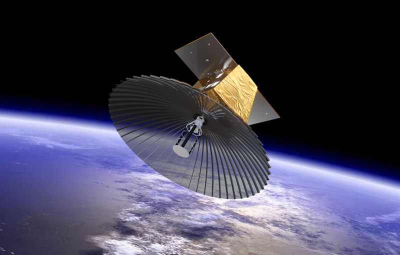 SAR satellite rendering