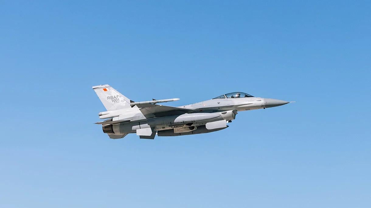 A single-seat F-16 Blk. 70 equipped with the L3Harris Viper Shield at operated by the 412th Test Wing at Edwards AFB.