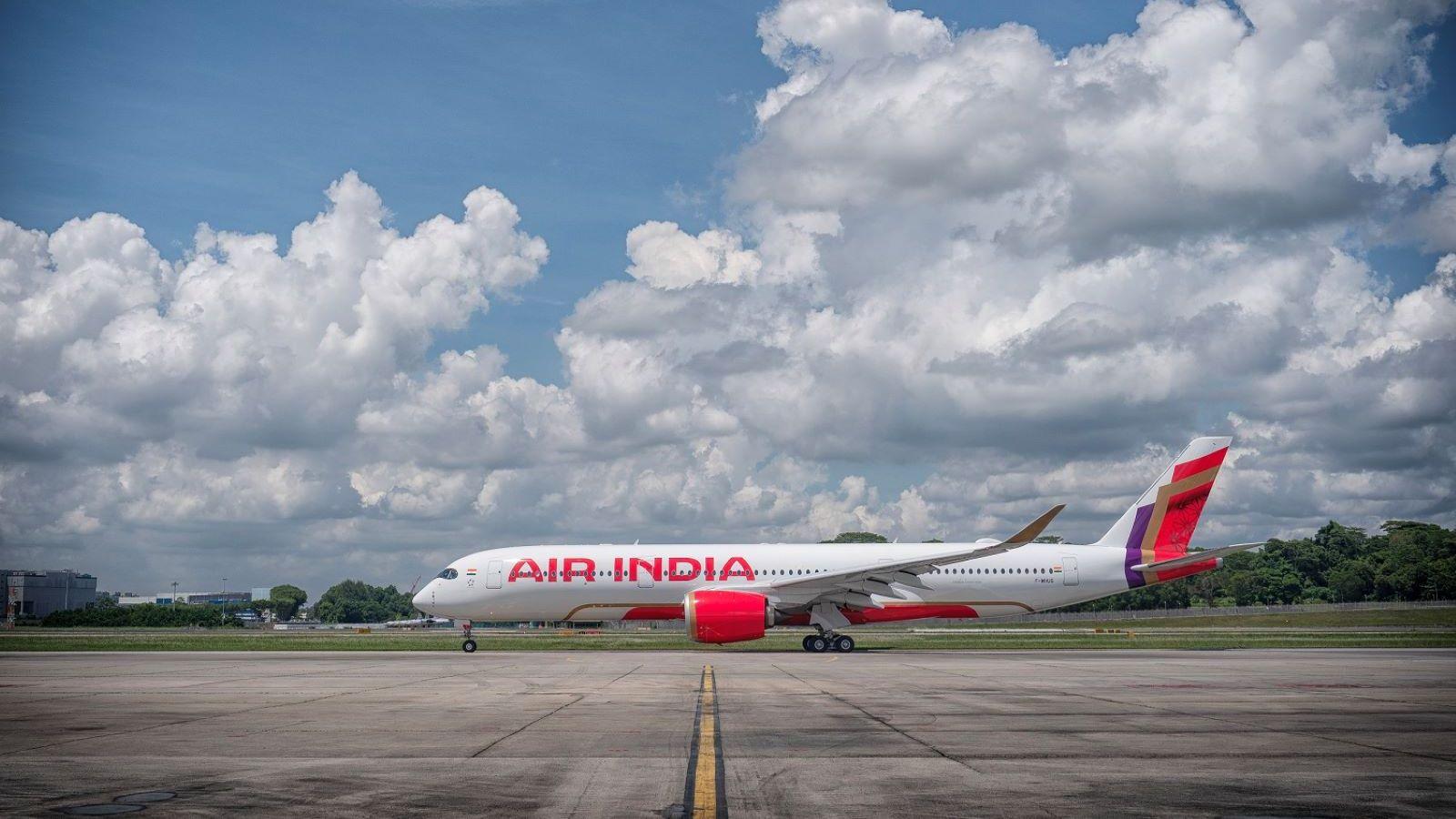 air india parked jet