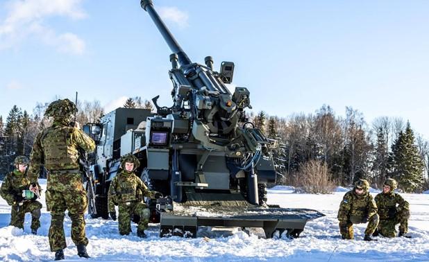 Credit: Estonian government; caption: Estonia plans to raise defense spending to 5% of GDP.