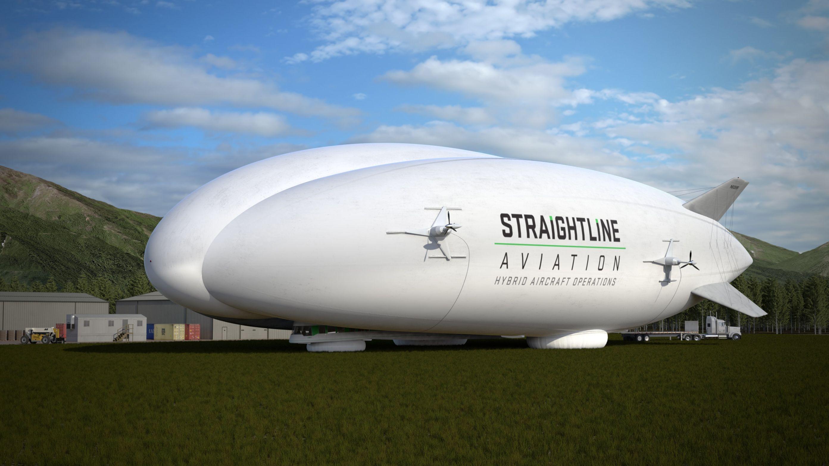 Straightline plans to base a fleet of Z1 hybrid cargo airships in the U.S. for operation around the world.