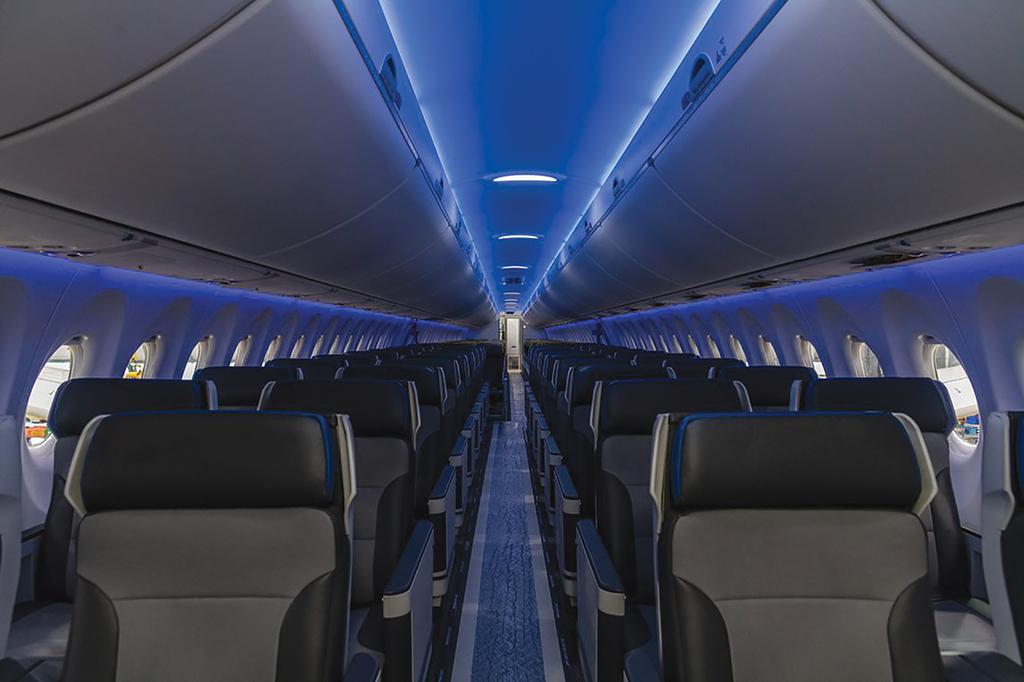 Breeze’s A220s cabin