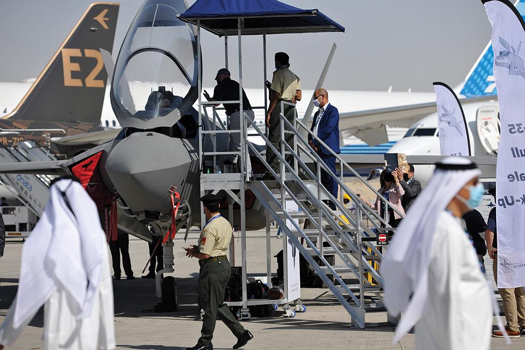 Lockheed Martin’s F-35 mockup, Dubai Airshow