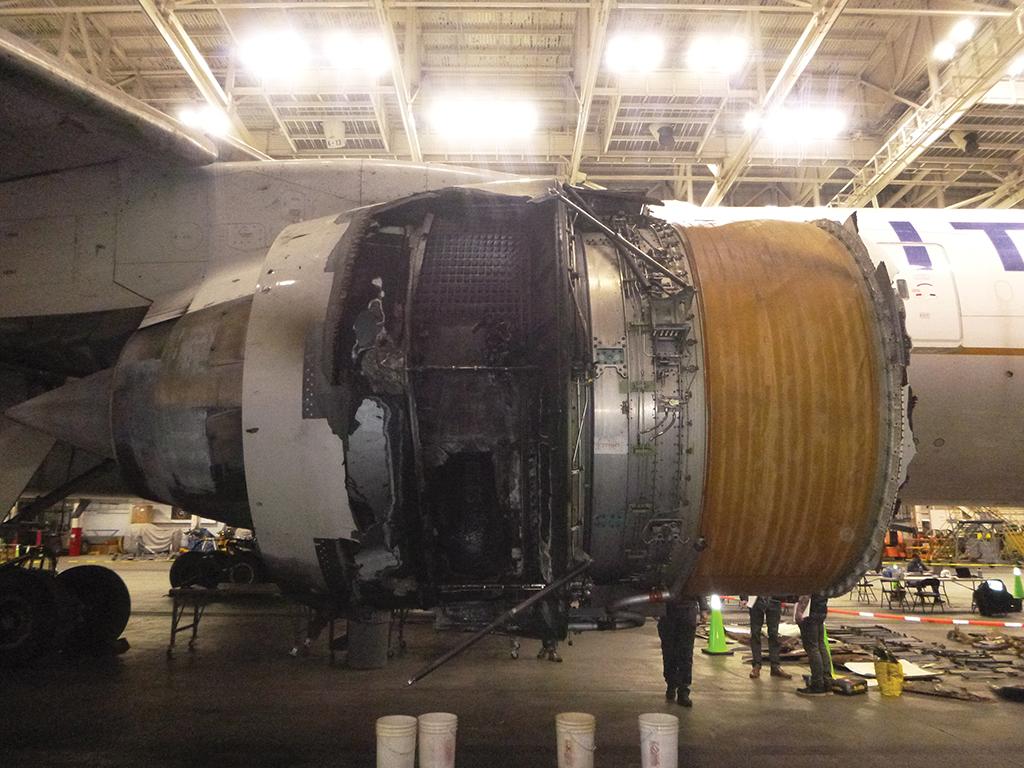 PW4077 damaged engine