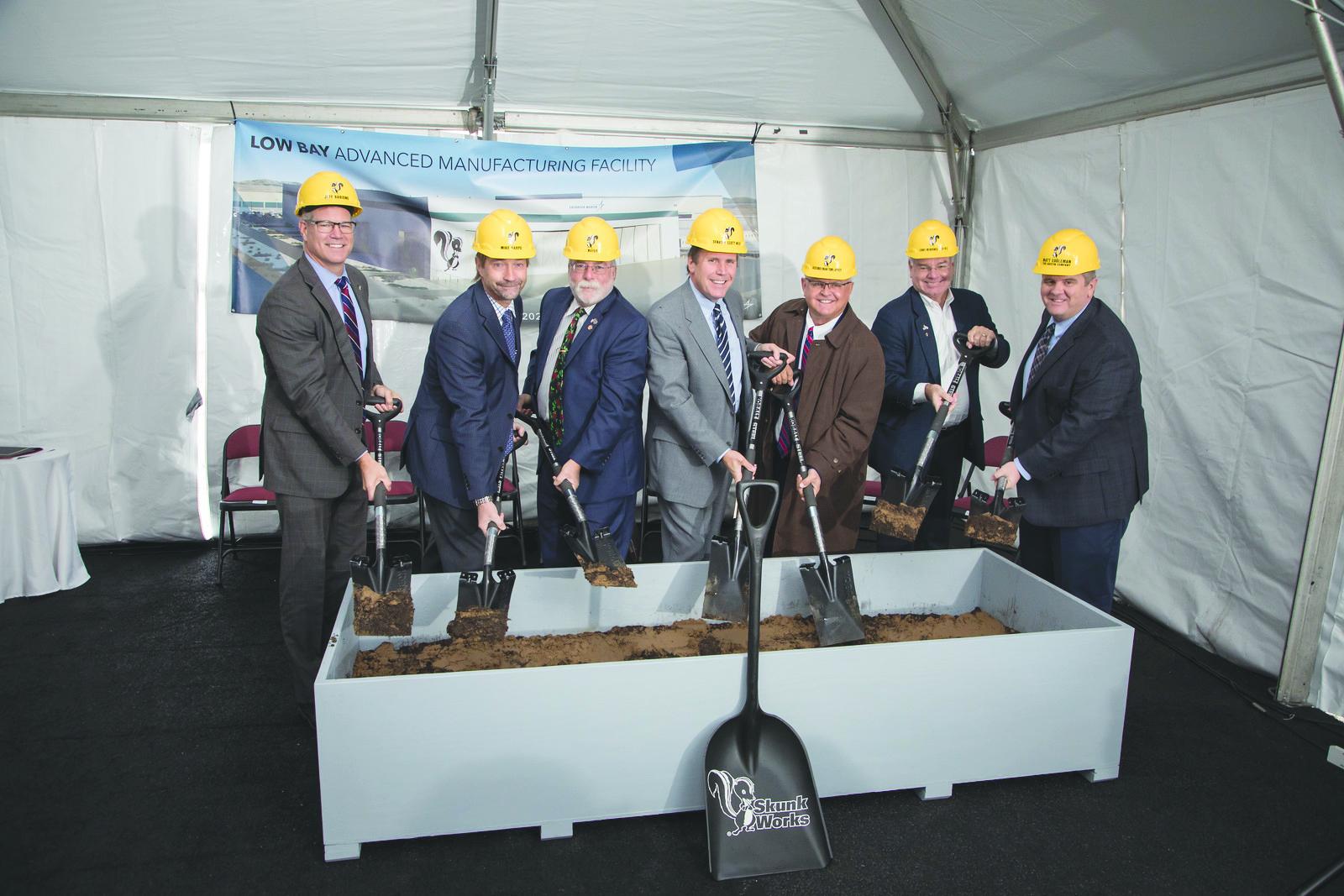 Lockheed Martin executives at Skunk Works plant