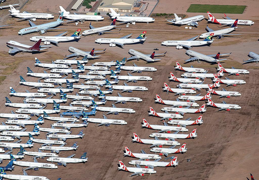 stored aircraft fleet